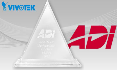 A Vivotek forgalmazói díjat kapott az ADI rendezvényén